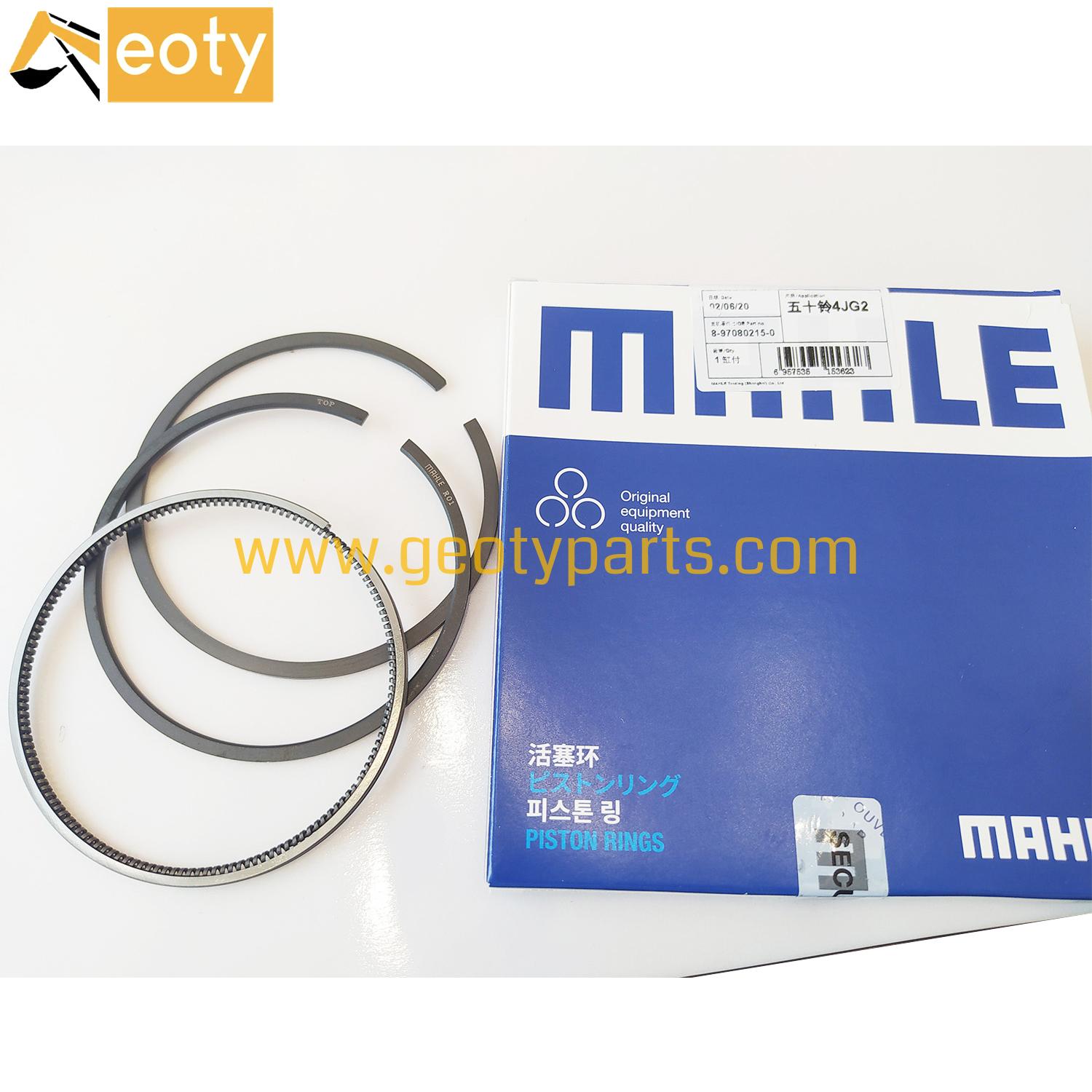 Genuine MAHLE  8-97080215-0 diesel Engine ISUZU 4JG1 4JG2 Piston Ring