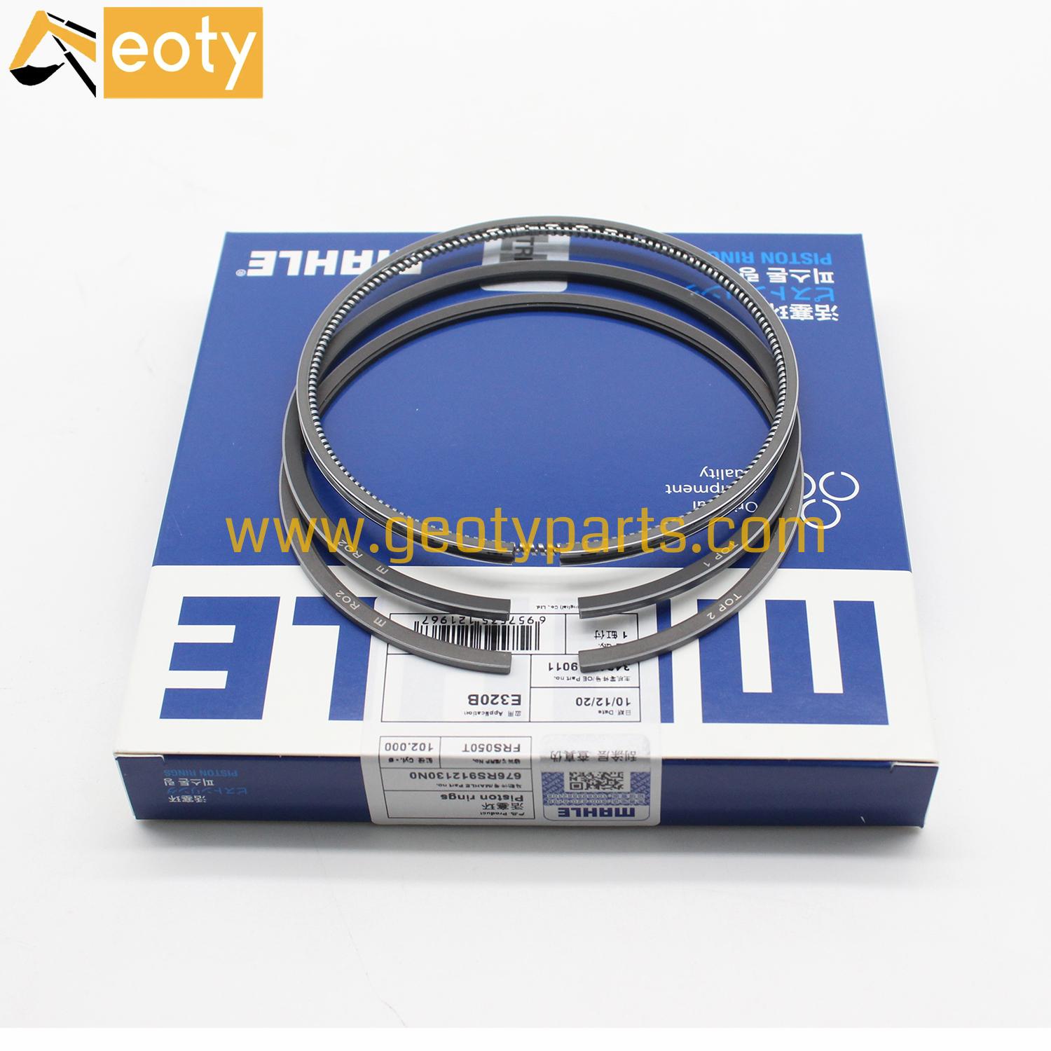 Genuine MAHLE Manufacturer 102MM Diesel Engine 34317-19011 S6KT Piston Ring for E320B Excavator Rebuit Kit