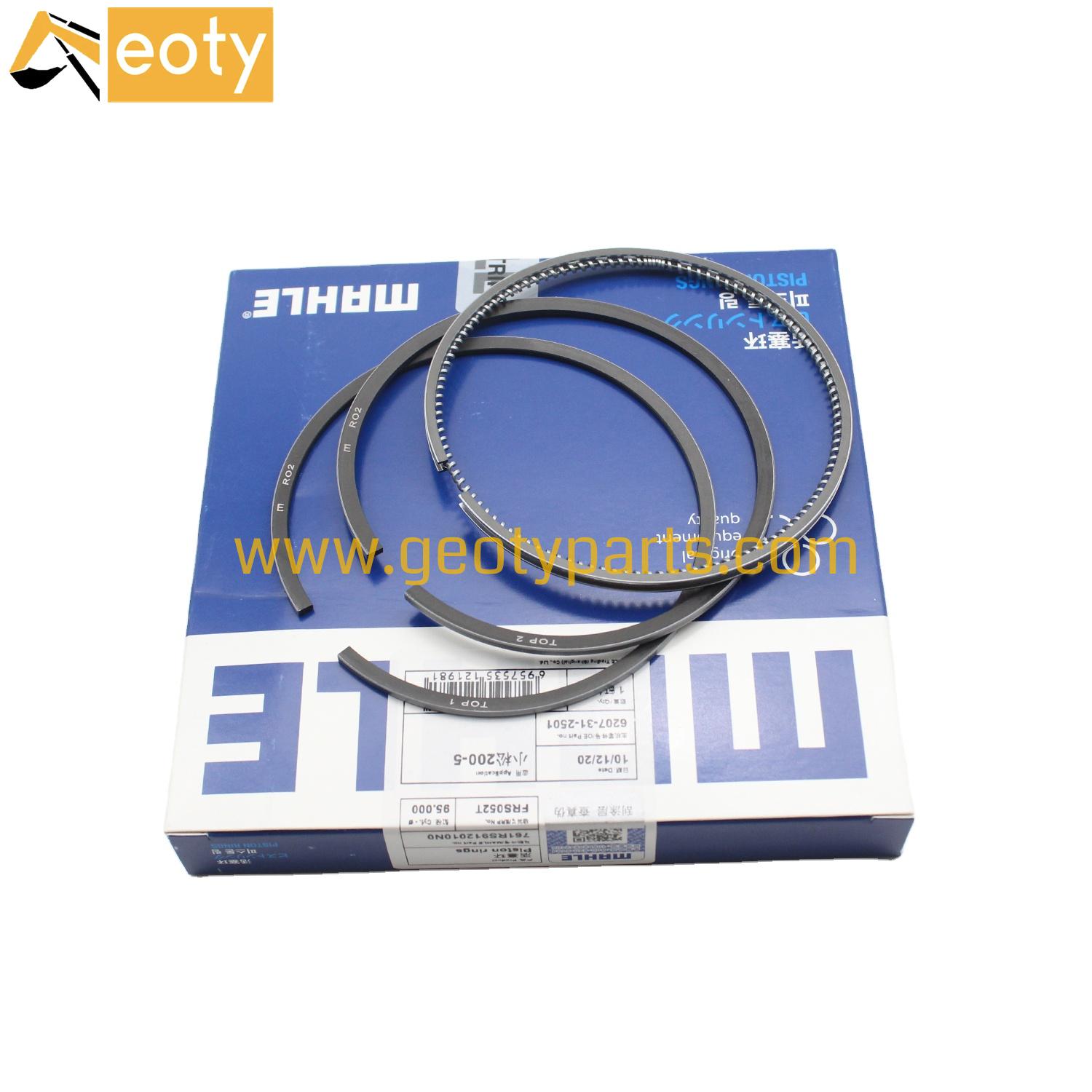 Komatsu PC200-5 MAHLE  6207-31-2501 S6D95 6D95-5 6D95 Piston Ring