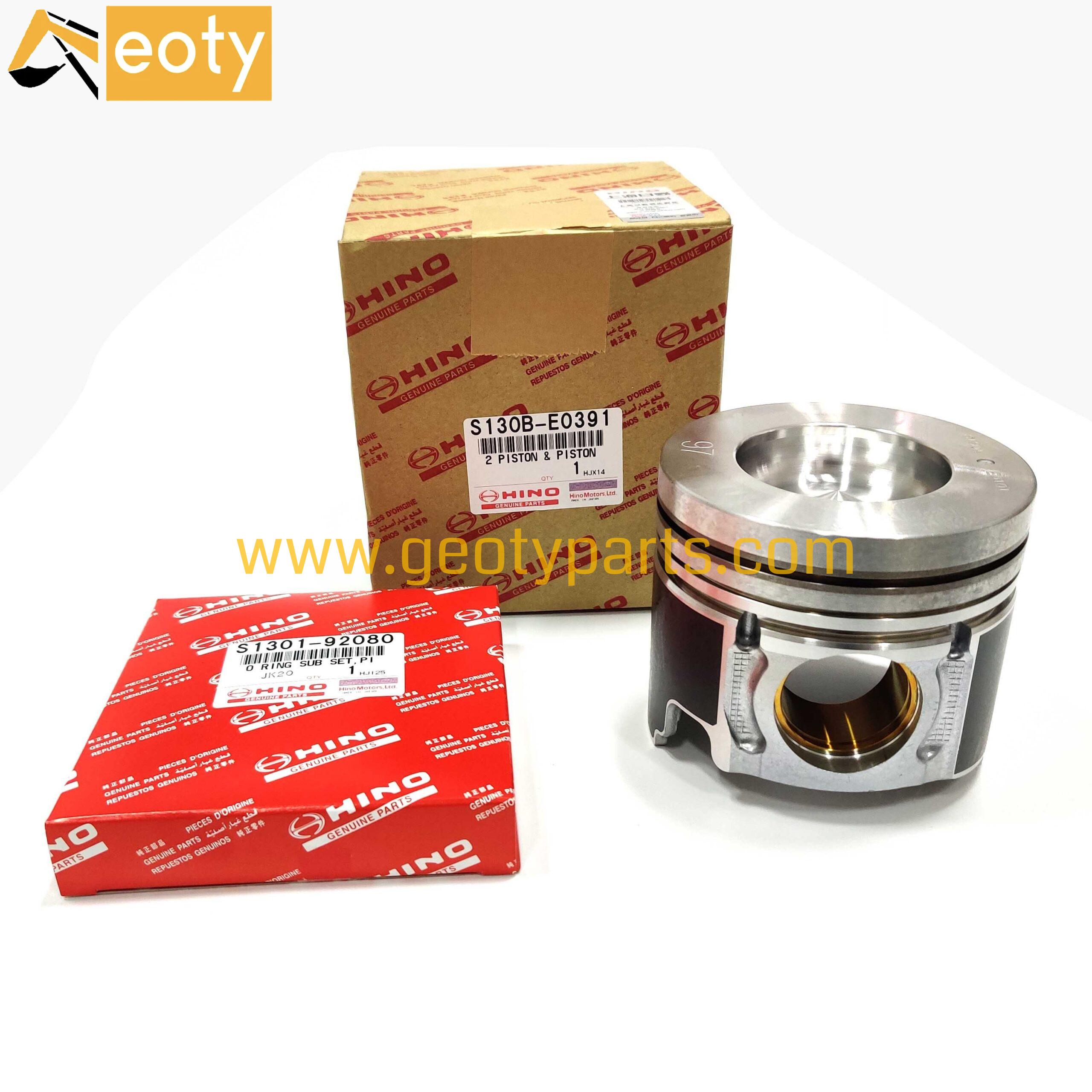 Hino J05E J08E Piston Ring Set S130B-E0370 S130B-E0391 VHS130BE0391 130191120A