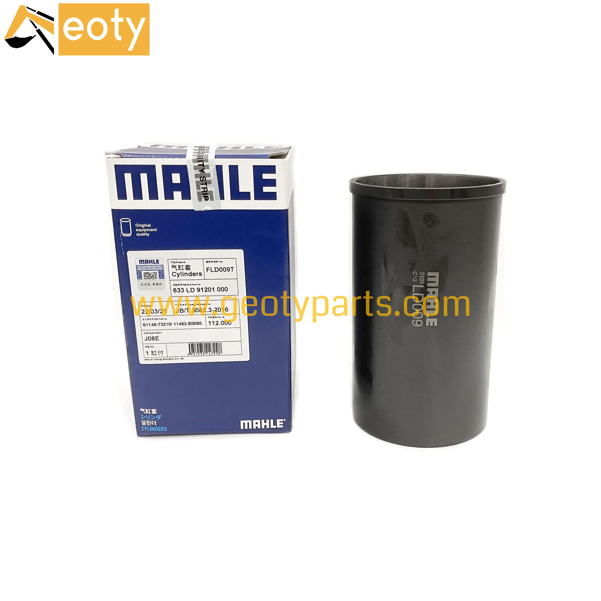 Mahle J05E J08E S6KT 6HK1 4BG1 MLFLD009T Cylinder liner