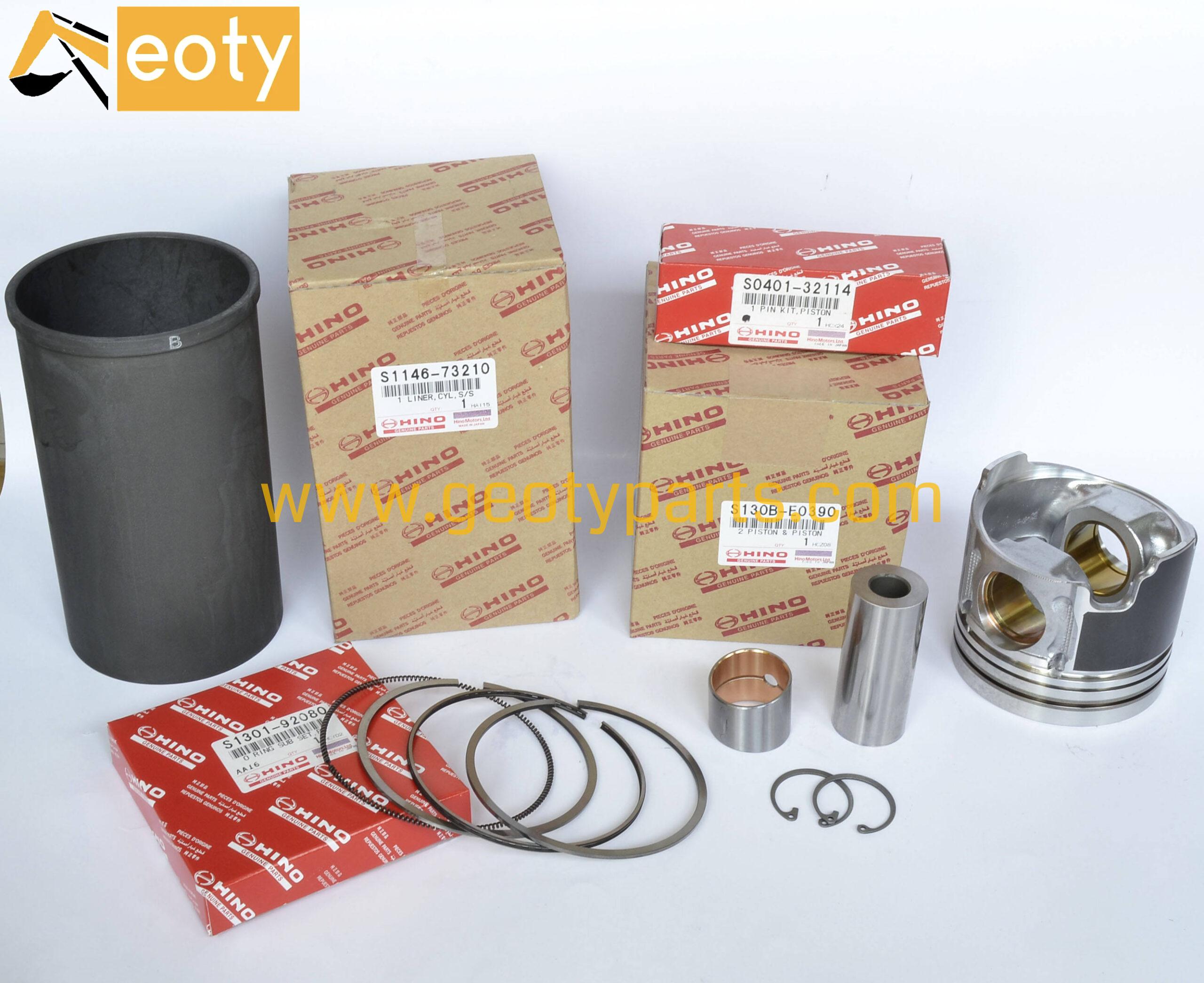 Hino Diesel Engine Parts J05E J08E J05C J08C Repair Liner Kit Gasket Set Valve Intake Metal KitExhaust