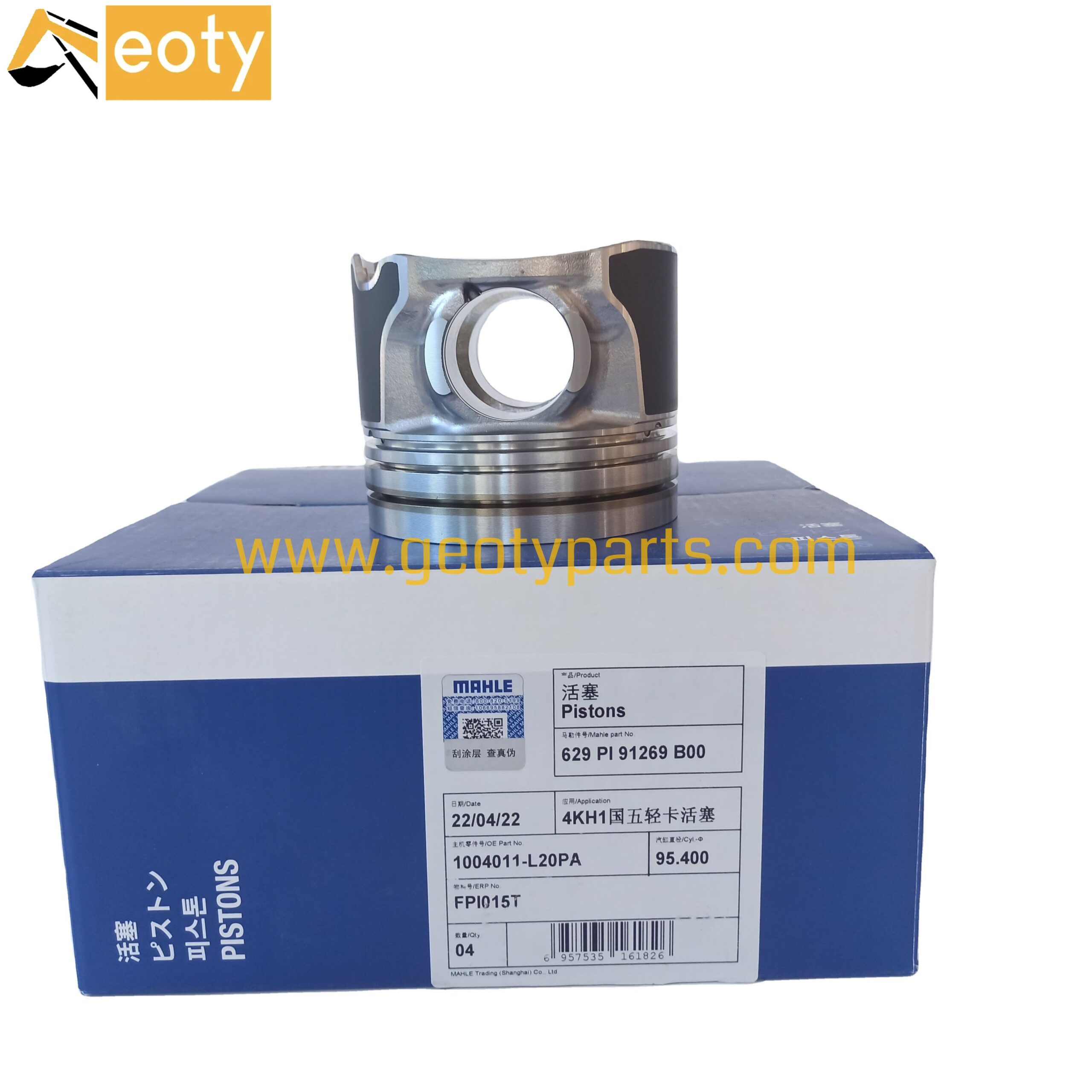 Mahle 1004011-L20PA 4KH1 Pickup Truck Piston