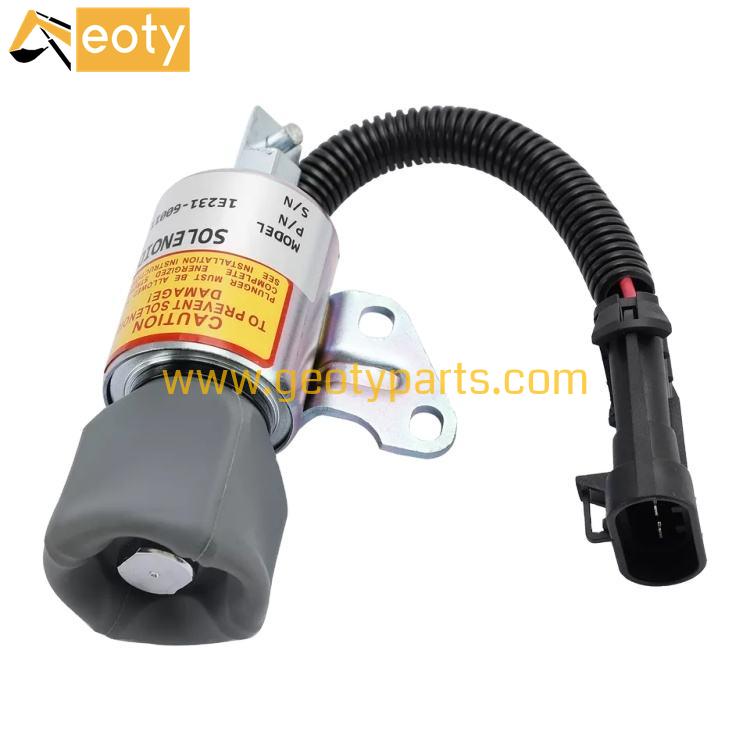 Fuel Shut Down Solenoid 1E231-60011 For Diesel V2203 D722 D902 Engine M8200