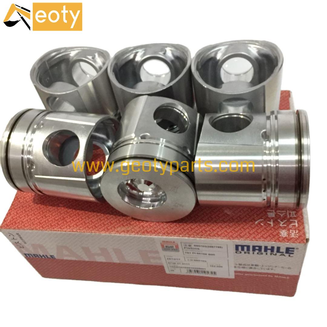 Best Quality MAHLE 6D102 Piston 3957795 3957790